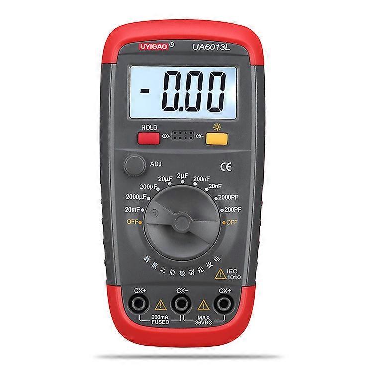 Professional Capacitor Tester Digital Capacitance Multimeter with LCD Backlight and Safety Case with Display