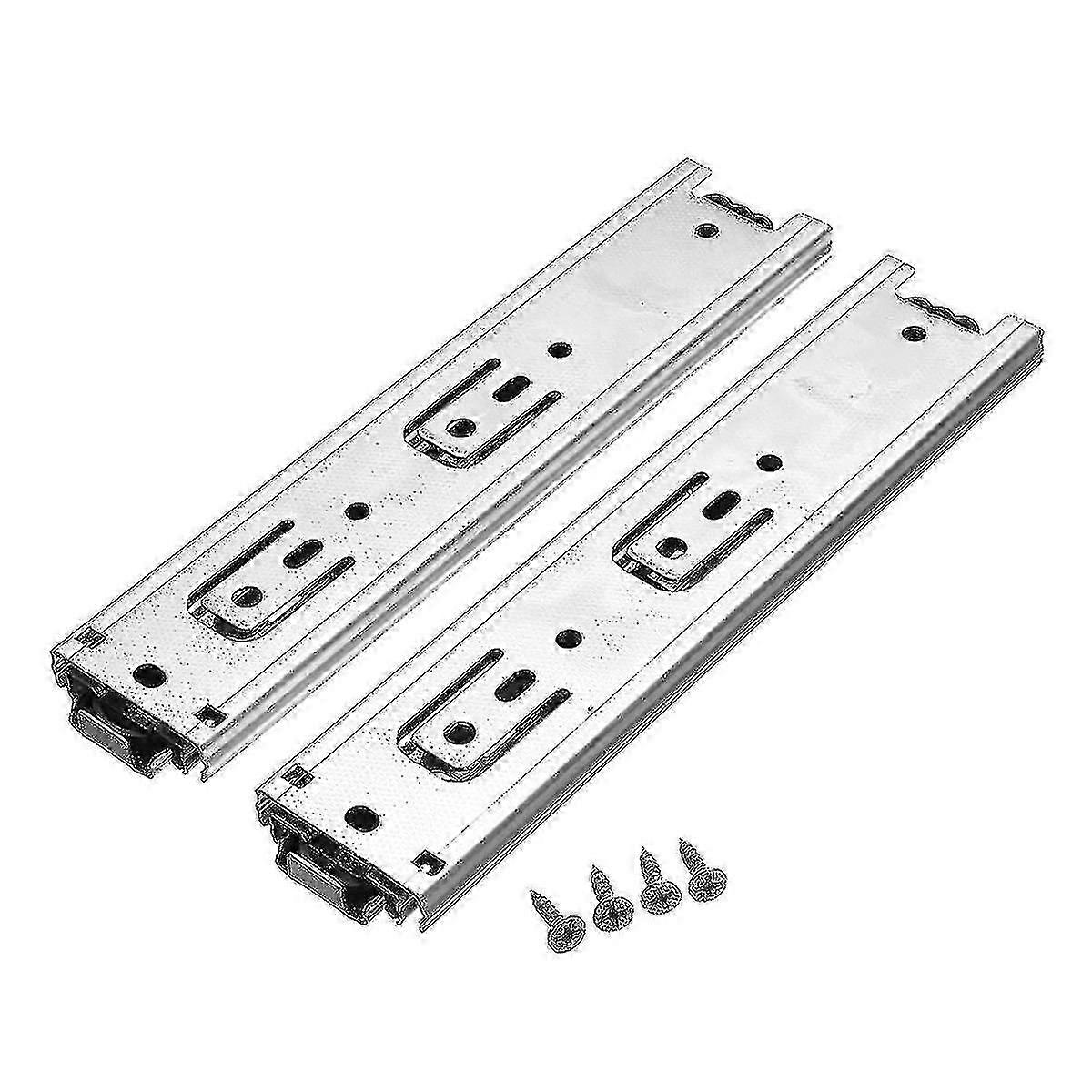 2pcs 20cm Drawer Slider Runner Close Slides Ball Bearing Rail Cabinet Hardware--446