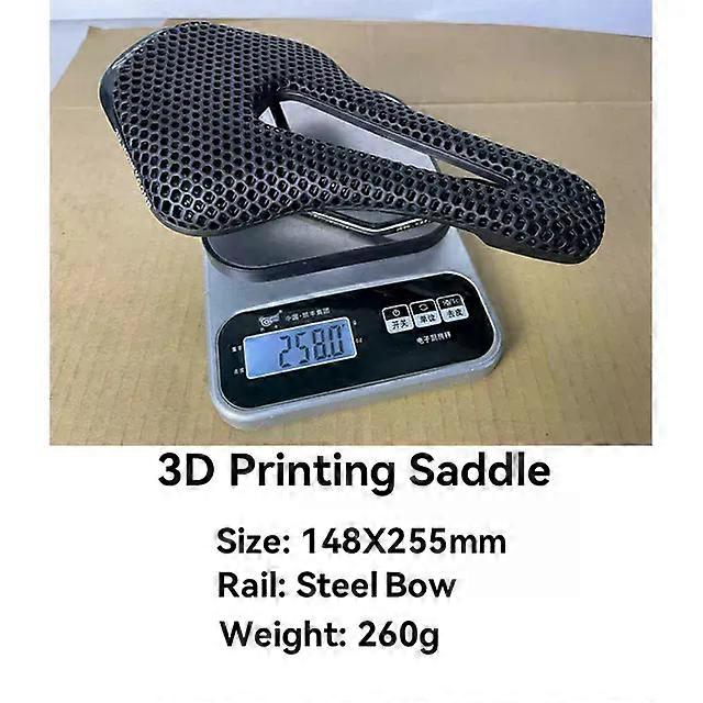 Carbon Bike Saddle 148X255mm Carbon Rail Ultralight Hollow Road MTB Bicycle 3D Printing Saddle For Man