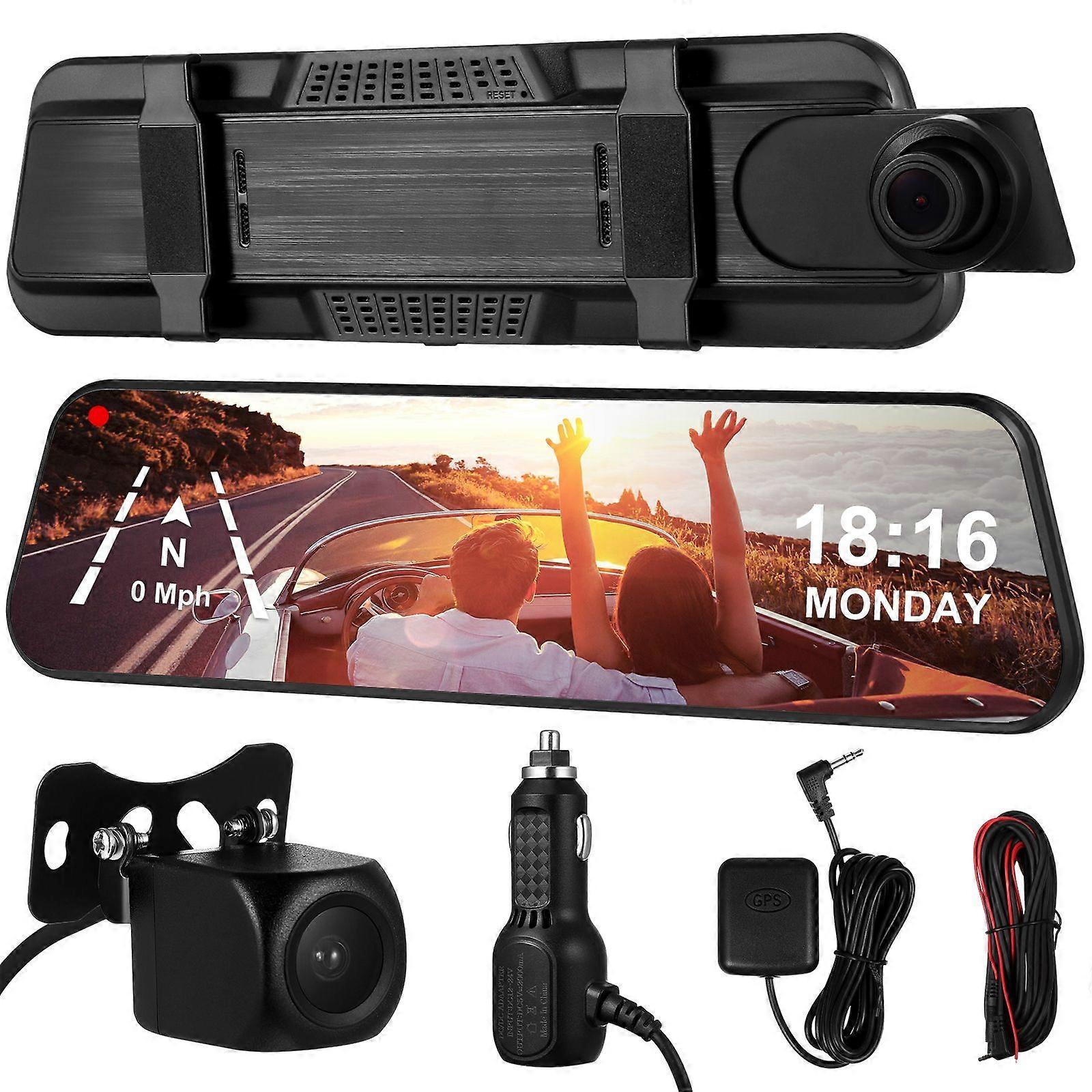1 Set Mirror Dash Cam Car Recorder Camera Car Backup Camera Full-screen Streaming  Dash Camera