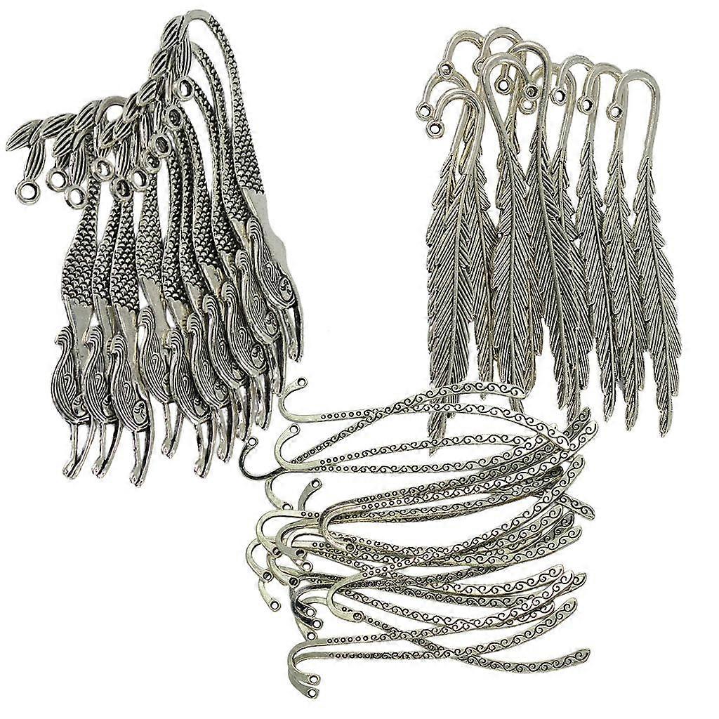 40pcs Tibetan Beading Bookmarks With Loop DIY Making Crafts