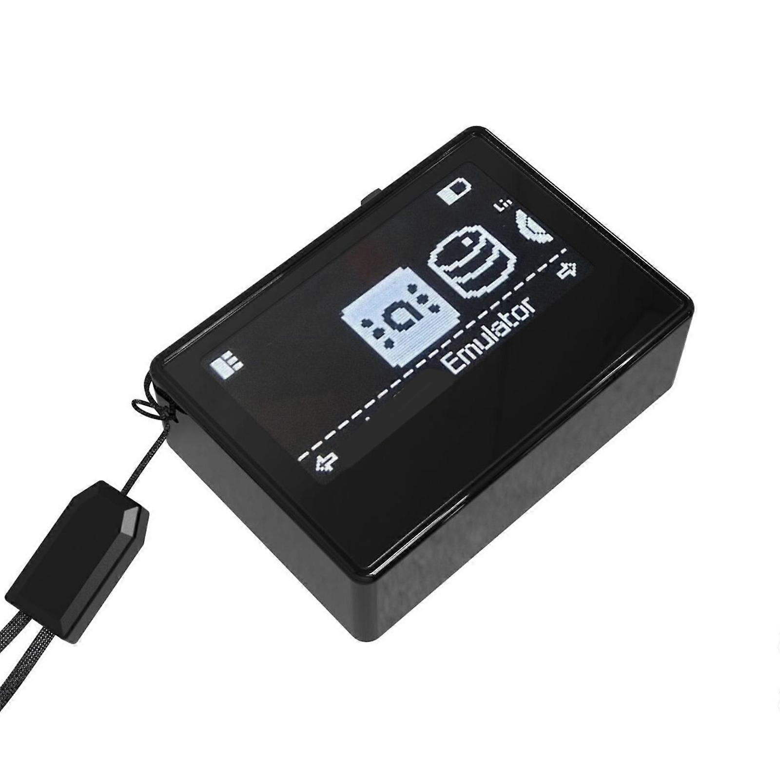 Game Card Simulators Tag Emulator Piano Paint Finish With OLED Display For Gaming Night Play, Auto Regenerating Portable  Black