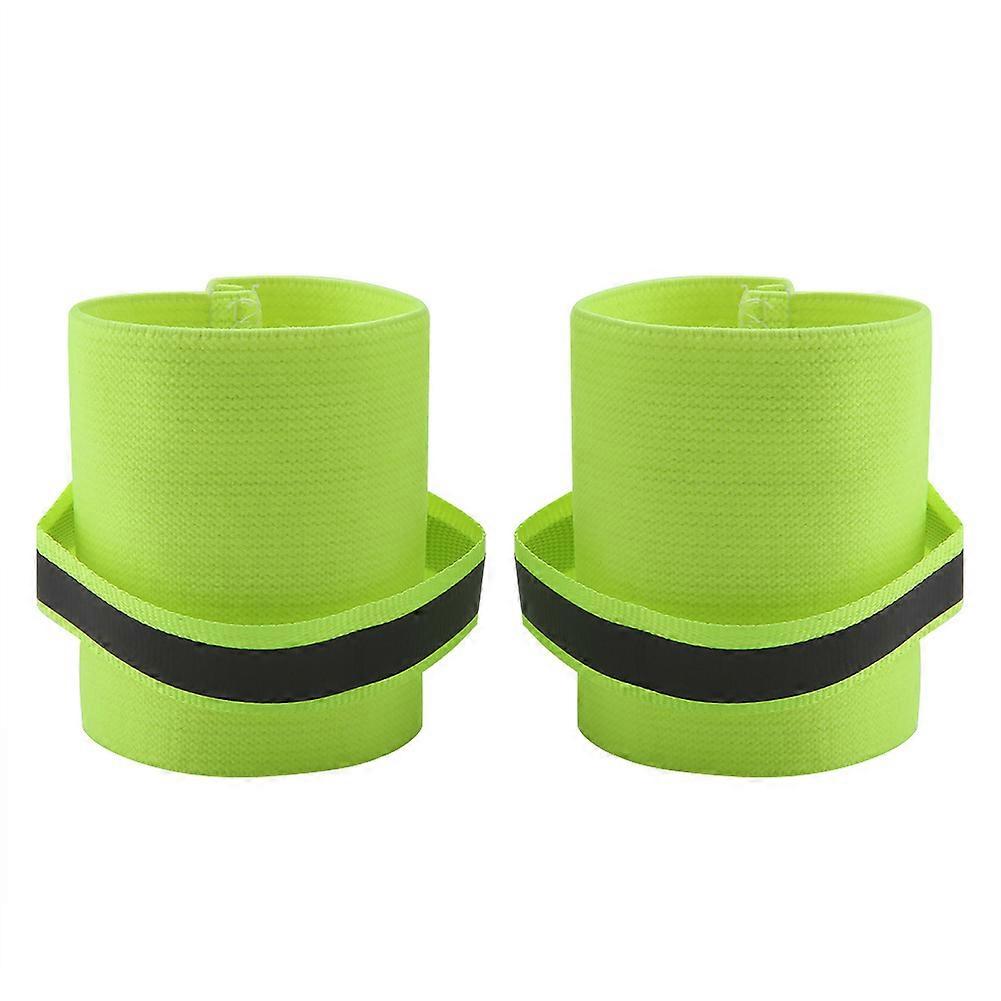 Reflective Pet Wristband for Dogs - 2 Pcs Adjustable Leg Wraps for Walking, Durable Material, Fits All Sizes