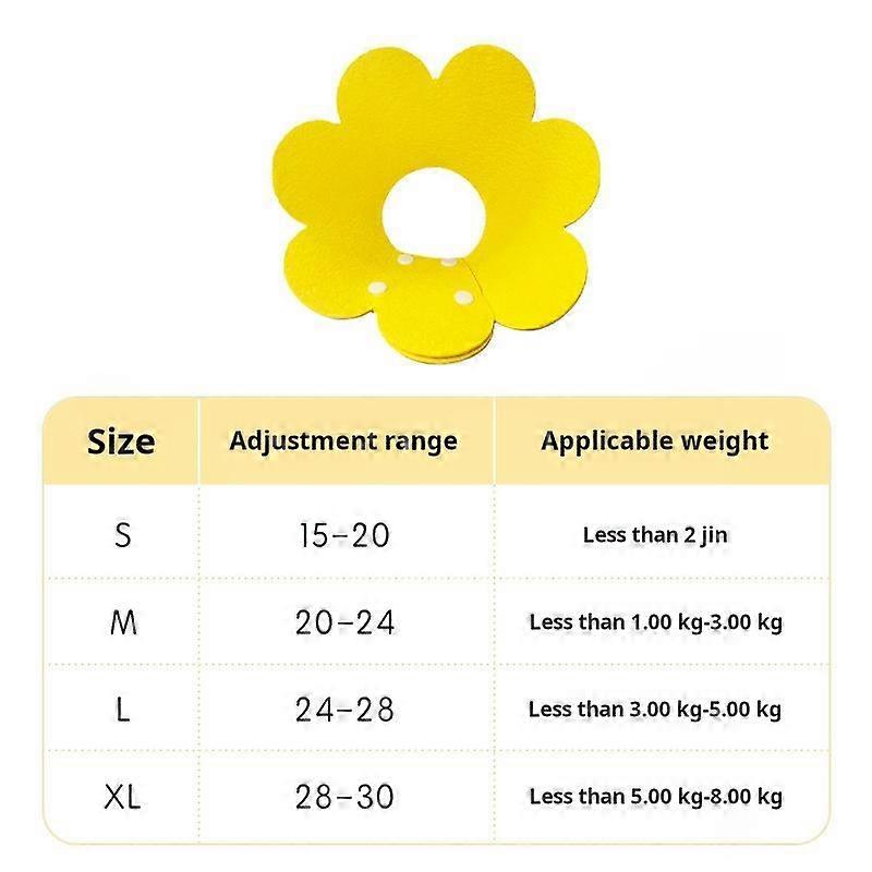 1PCS Elizabeth Circle Anti-scratch Cat Collar Thin and light design Felt Cute Flower Shape Pet Product for Postoperative Recovery Adjustable