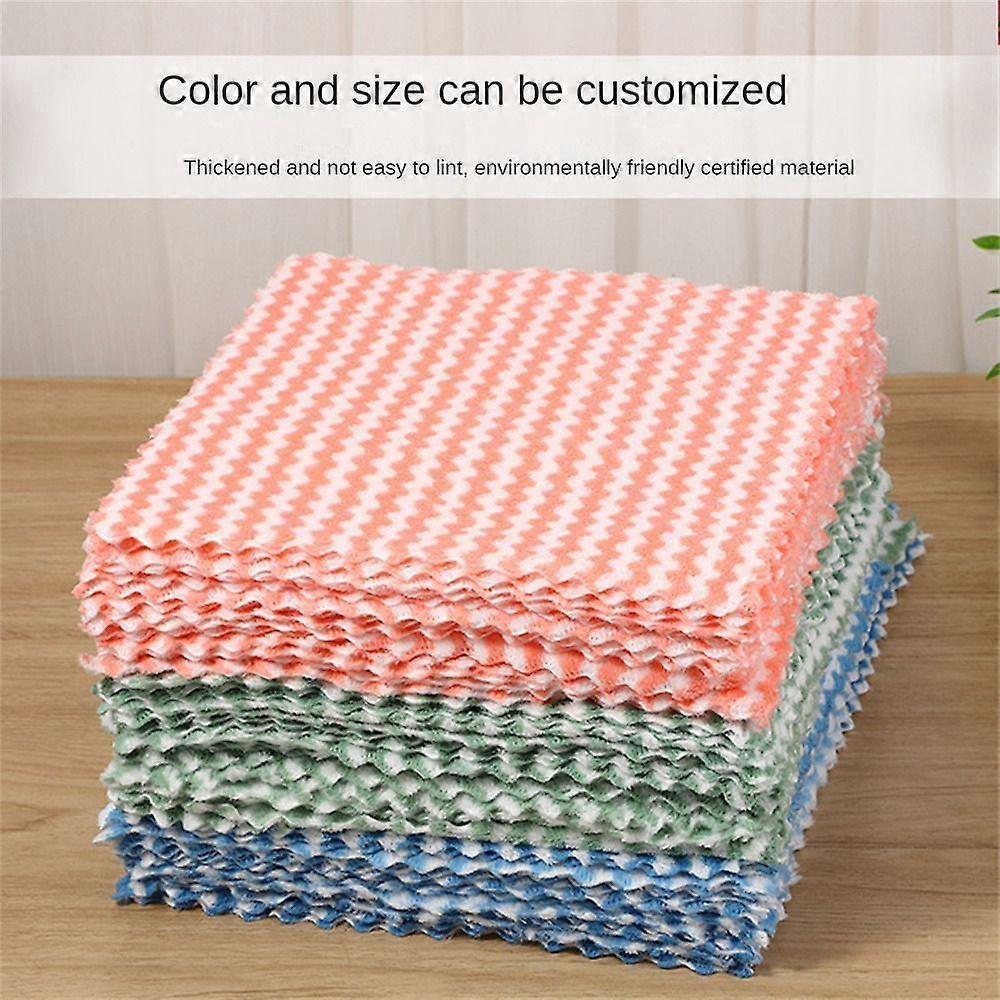 Torchons en molleton corail Tampons à récurer super absorbants Chiffon humide et ménager
