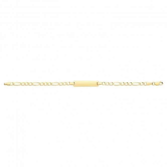 9ct Gold Figaro Baby ID Bracelet BR244