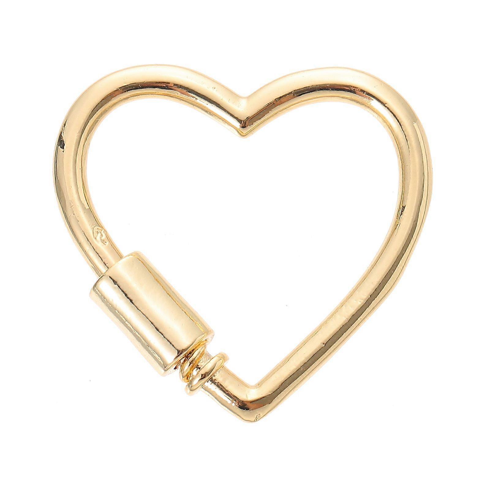 1 stuk hartvorm schroef karabijnhaak slot charme mooie ketting link connector