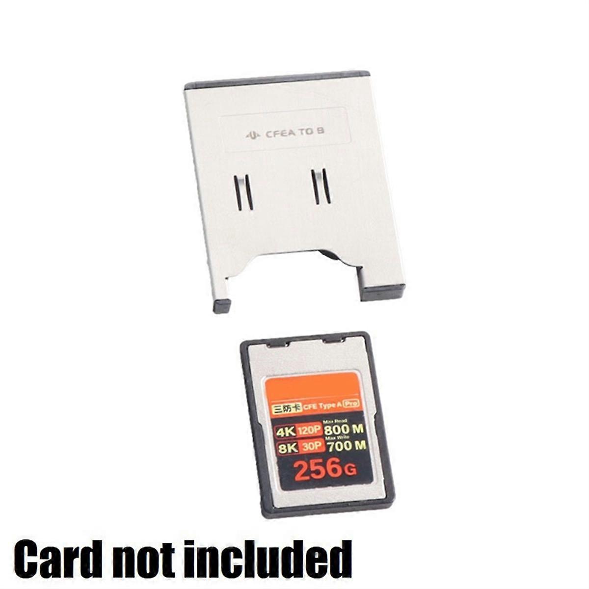 CFexpress Type A Memory Card to CFe Type B Card Holder Adapter