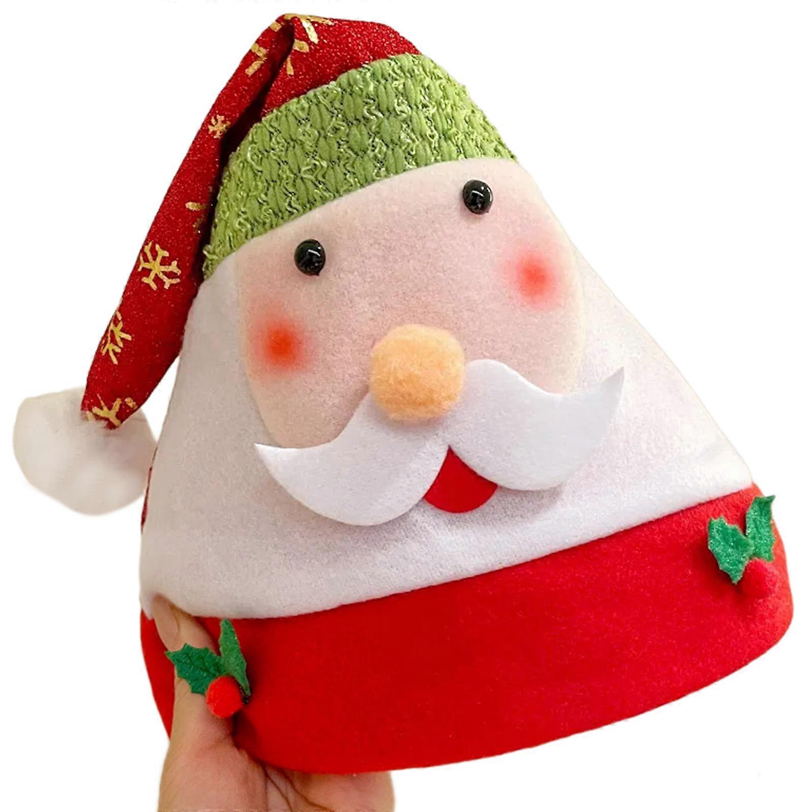 伝統的なサンタの帽子暖かい耐久性クリスマス帽子季節の活動のための陽気な休日の帽子赤面サンタ