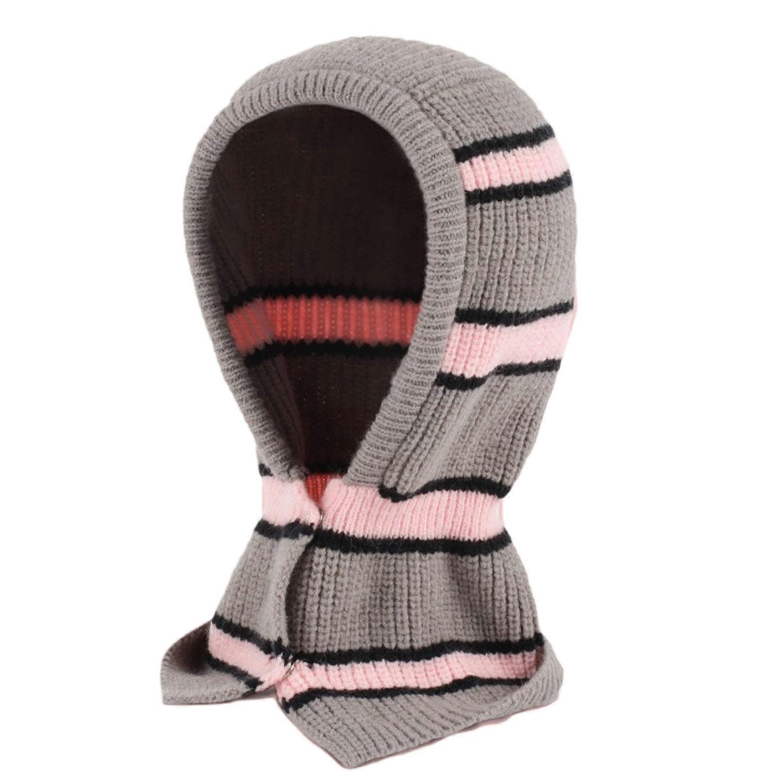 ユニセックスサイクリングハイキングフェイスバンダナハーフマスクネックハイキングスポーツソフト厚くニット釣り自転車バイクヘッドギアグレー