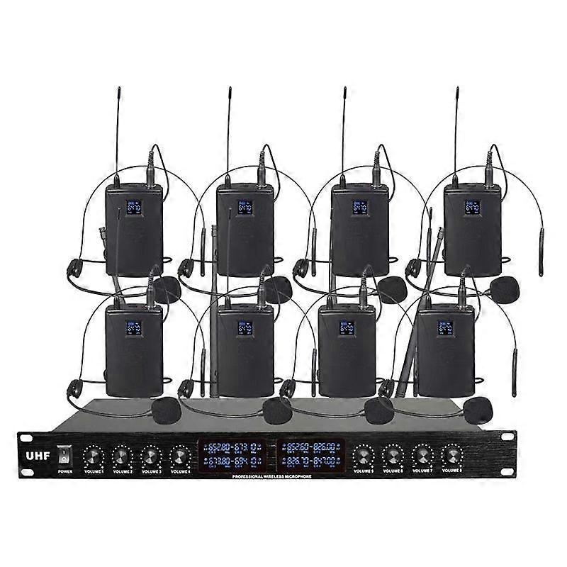 Trådløst mikrofonsystem 8 BodyPacks