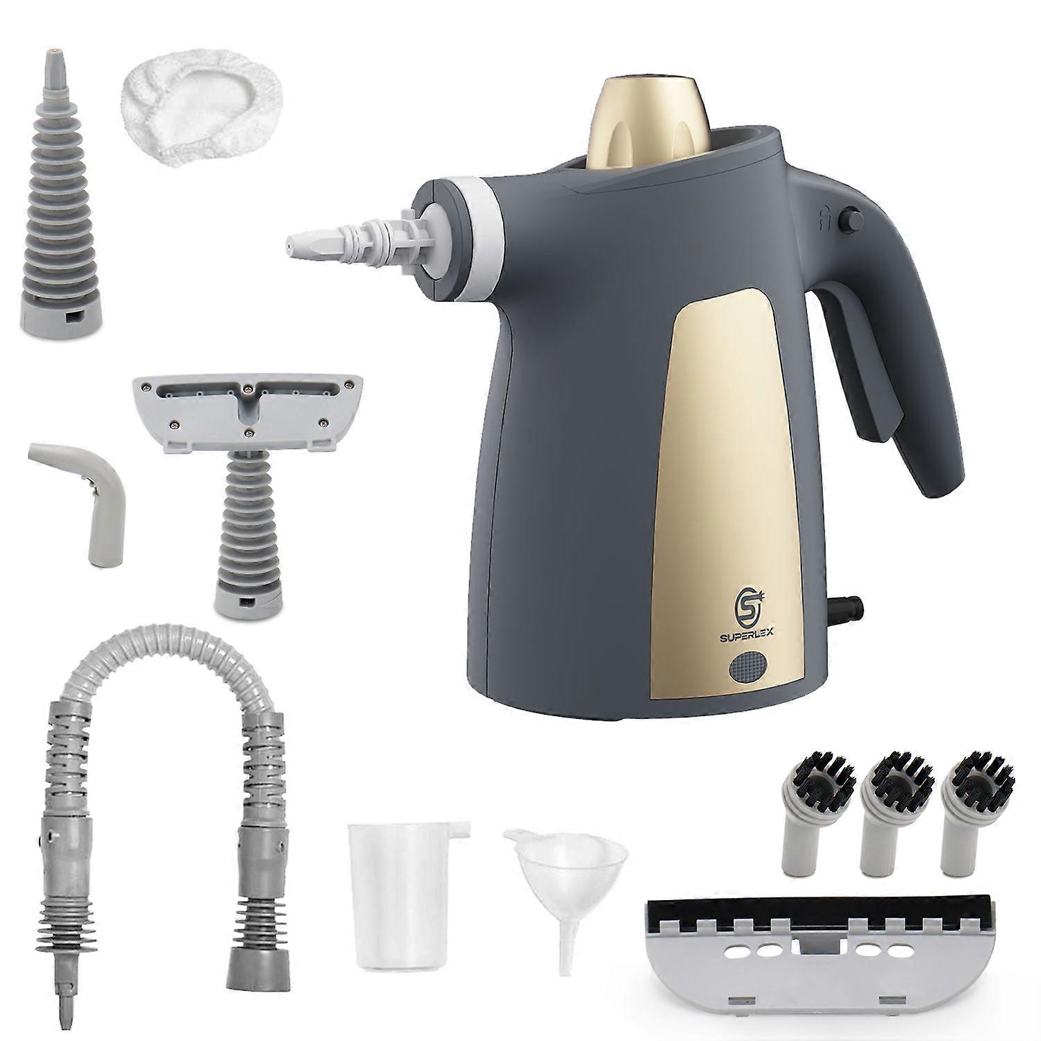 SUPERLEX 10-in-1 Handheld Steam Cleaner for Safe Electric Multi-purpose Steamer 1050W