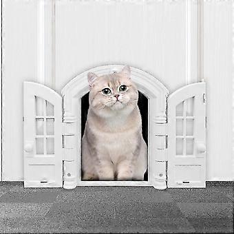 French Cat Door, Stylish No-flap Cat Door Interior Door For Cats Up To 20 Lbs, Easy To Install, Interior Exterior Pet Door
