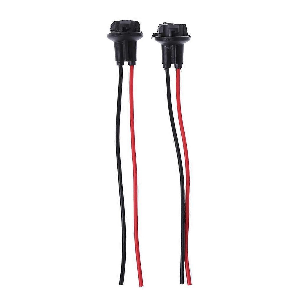 2Pcs Car Light Bulb Socket Auto Indicator Lamp Holder Base T10 Connector Harness Universal LED Bulbs Socket Multicolor