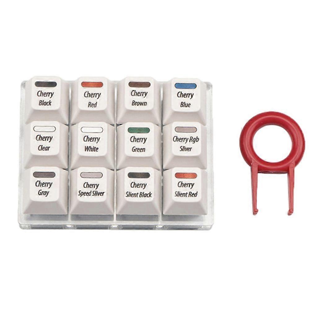 Keyboards Cherry MX Tester Sampler Mechanical Keyboards 12-Keys