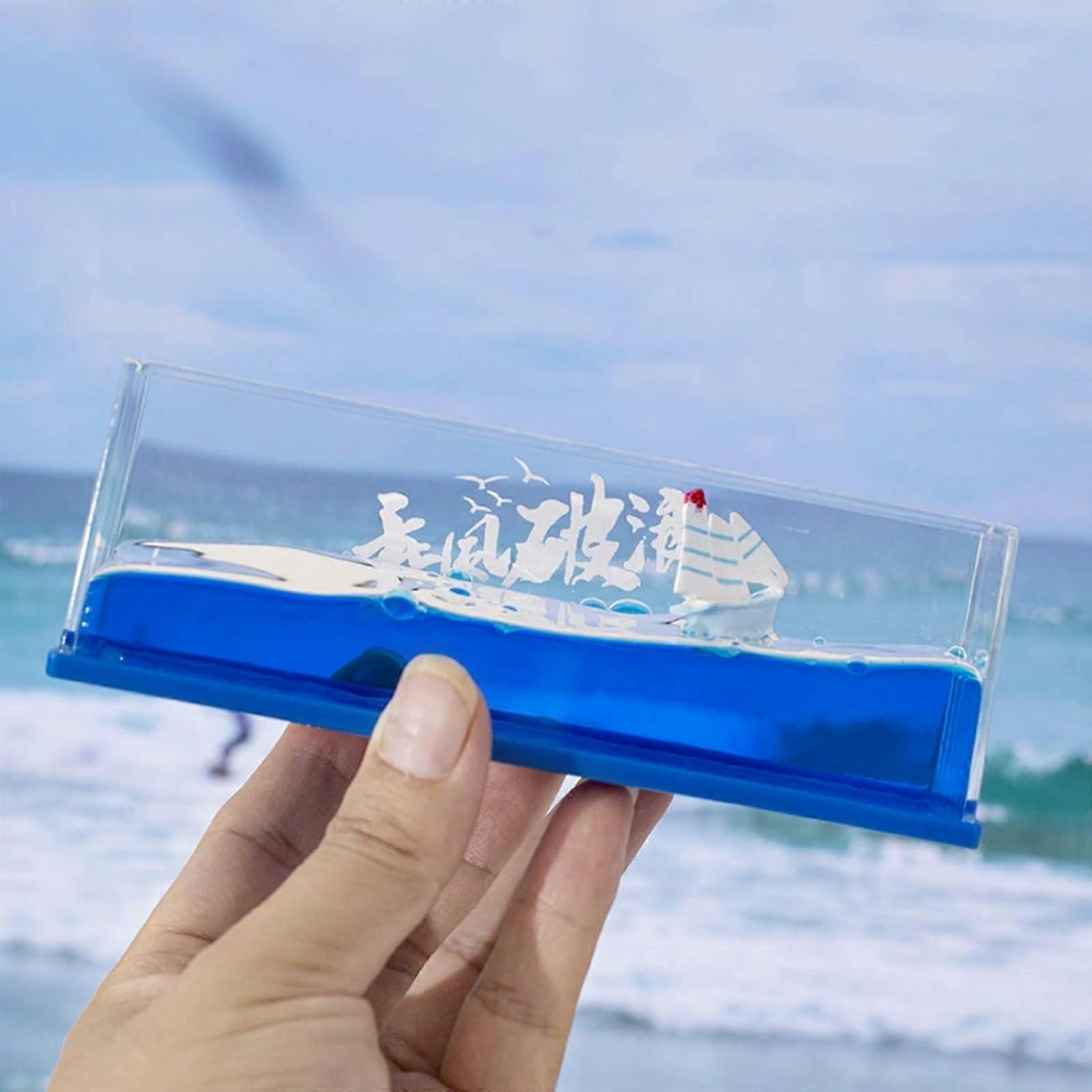Dynamic Unsinkable Mesmerizing Sailing Ship in a Box Decor for Home Office