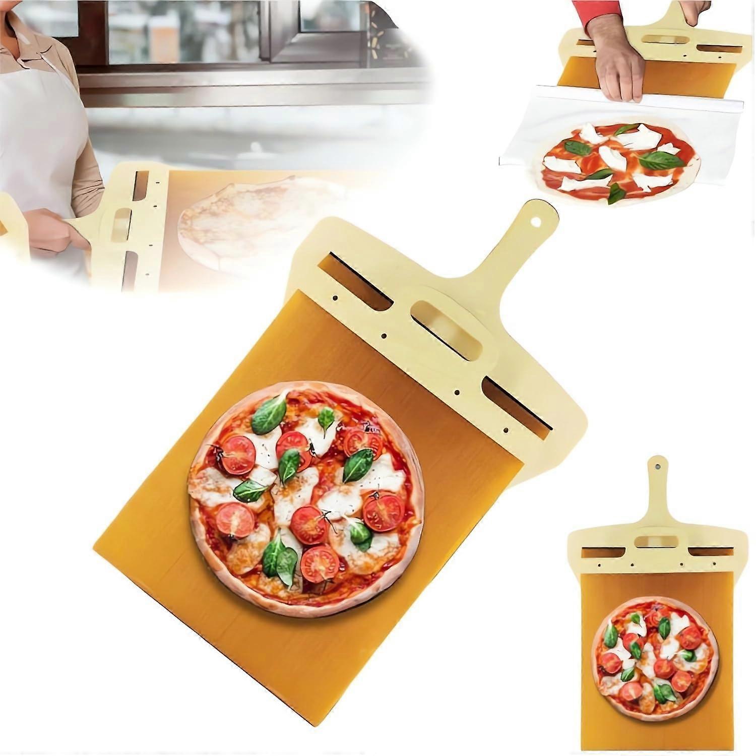 Super Peel Non-stick Easy Transfer Magic Pizza Spatula for Family Pizza Oven Baking Pizza/Dough/Bread L(13.8x21.7in)