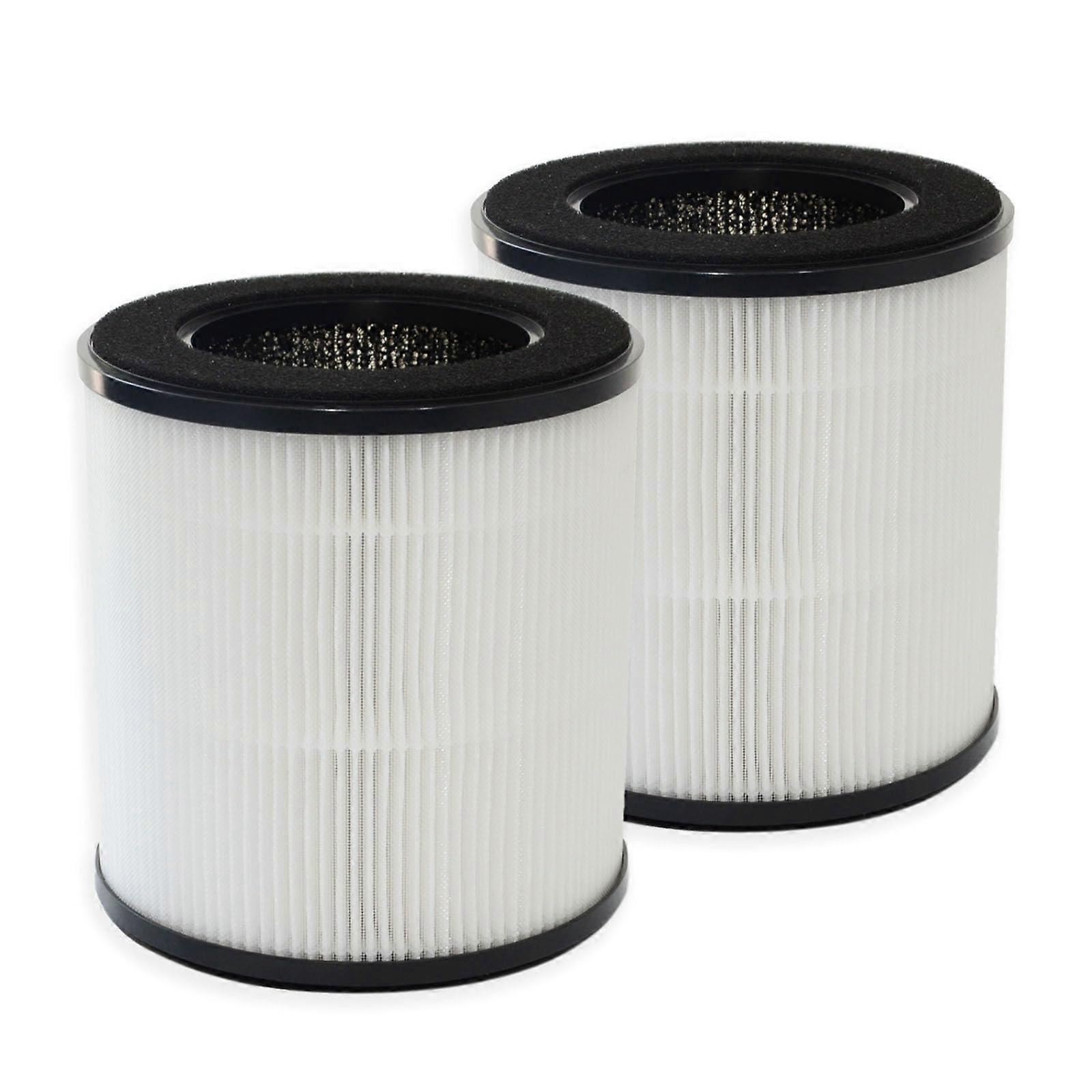 Replacement Filter Compatible with MOOKA M05 Air Purifier, 2-Pack H13 True HEPA 3-Stage Filtration Activated Carbon 2-in-1