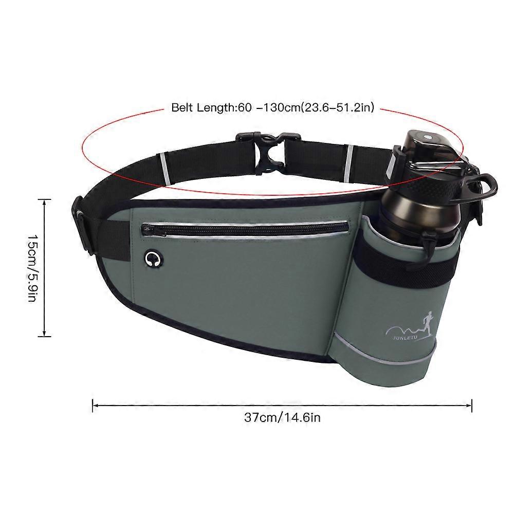 Outdoor Sports Hydration Waist Belt Bag with Water Bottle Holder for Jogging Running Hiking Camping Cycle Walking