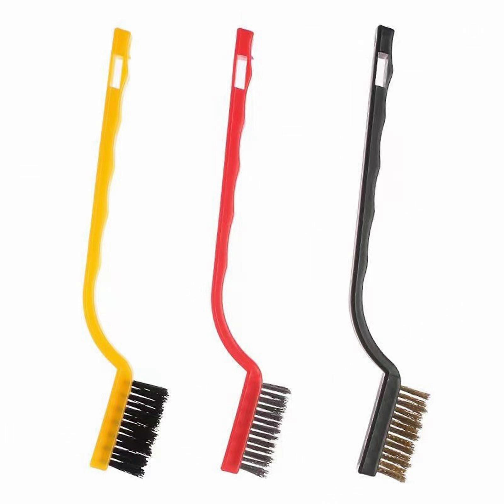 Kitchen Cleaning Scrub Brush Mini Wire Brush Ergonomic Scrubber Brush