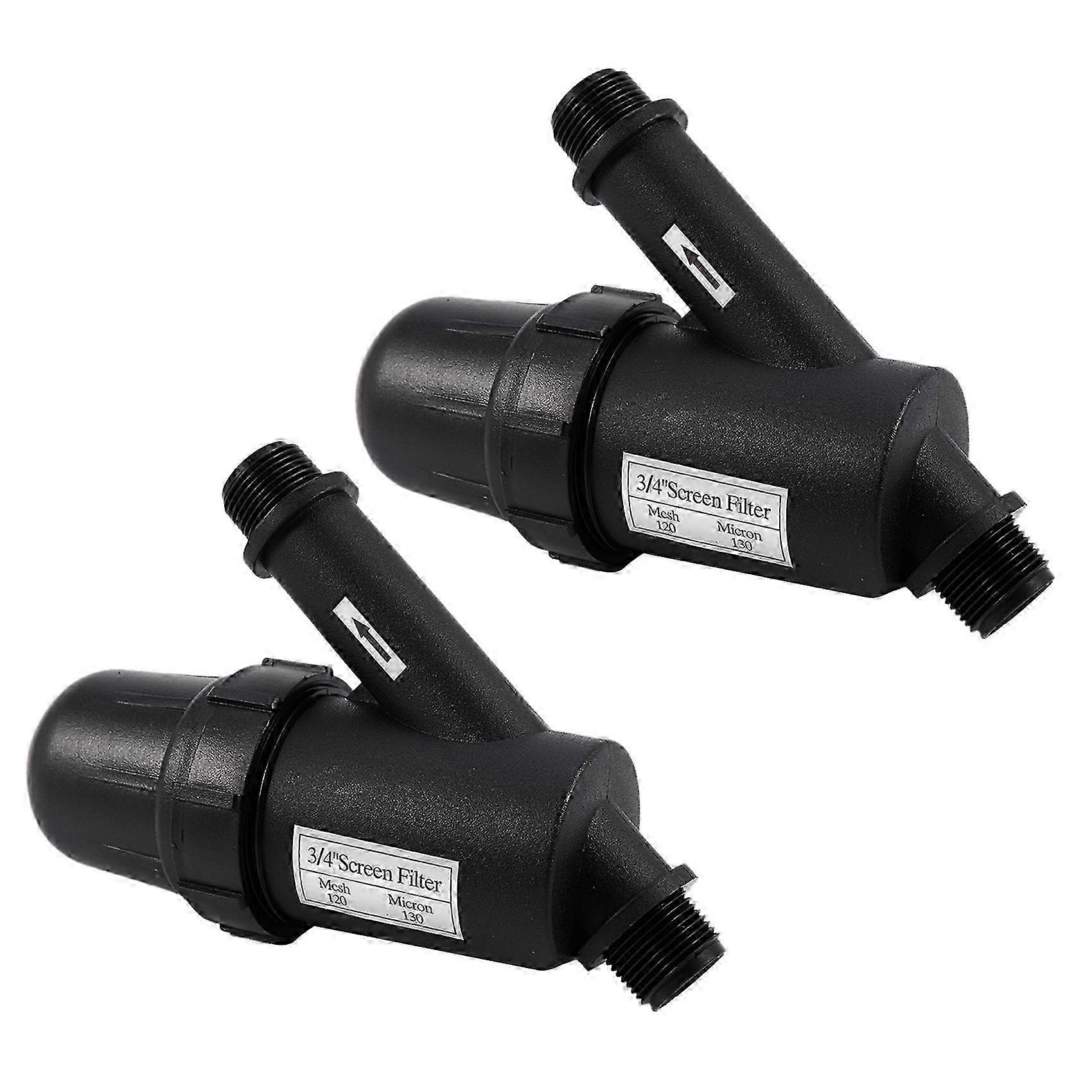 2 Pcs Garden Watering Net Filter Screen Sprayer 3/4 Inch 120 Mesh Gardening Drip Irrigation Fountai Edition c