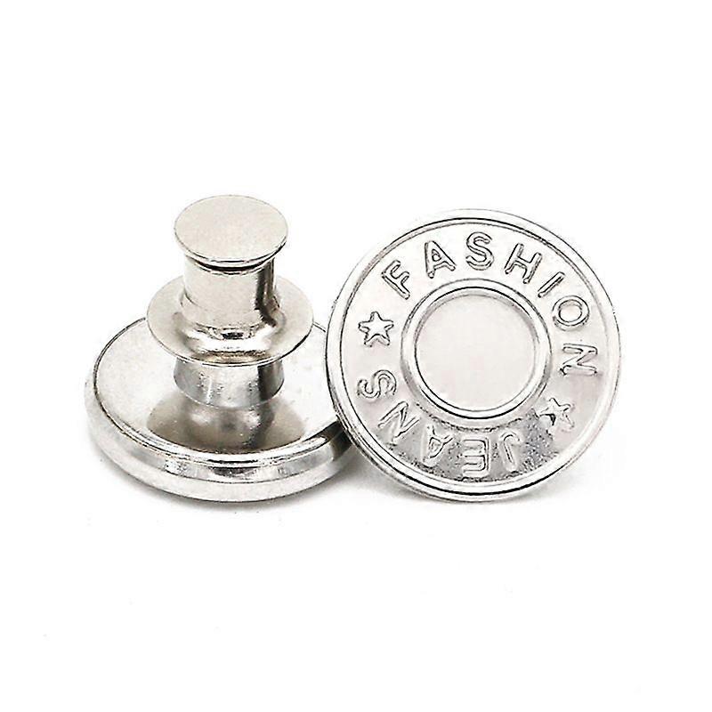 10-Pack Perfect Fit Instant Buttons, Instant Buttons, Jean Replacement Buttons Removable Buttons No Sewing Buttons Needed