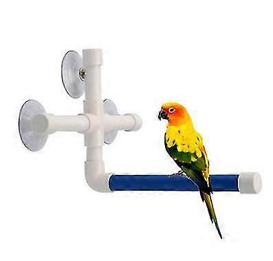 Parrot Sucker Perch - Plastic Bird Perch, Pet Shower Platform With Suction Cup