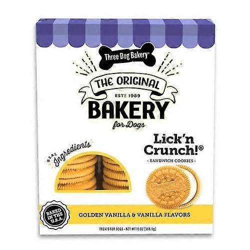Three Dog Bakery Lick N Crunch Gold Vanilla Filling, 13 Oz (Case Of 6)