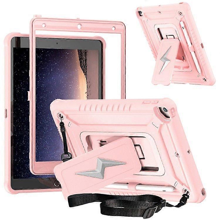 Tablet Case For iPad 10.2 (2021/2020/2019)/ Pro 10.5-inch (2017) Kickstand PC + Silicone Cover with Shoulder Strap