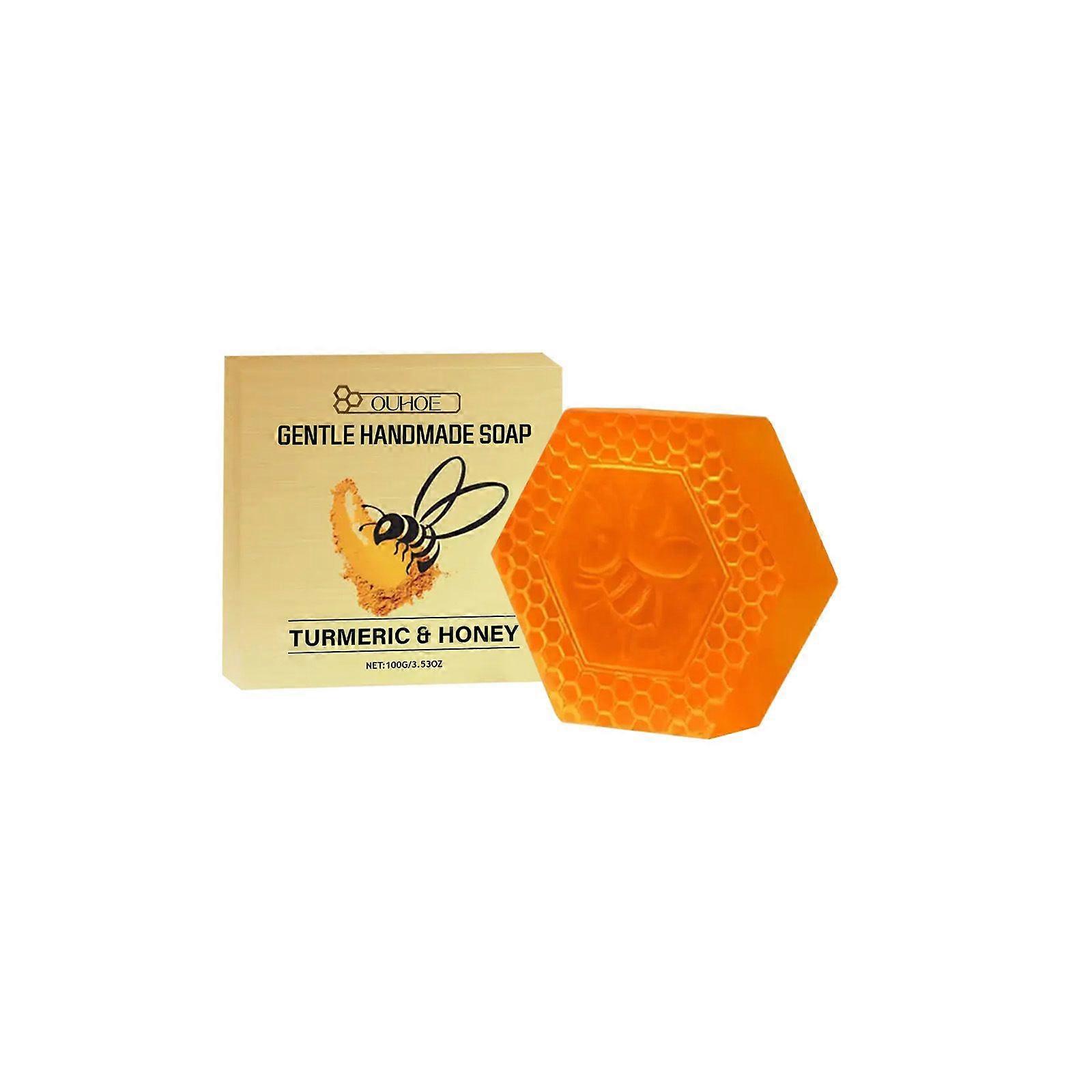Bath Soap, Bee Venom Turmeric Cleansing Soap, Refreshing Body Soap Gently Cleanses, Nourishes and Comforts the Skin