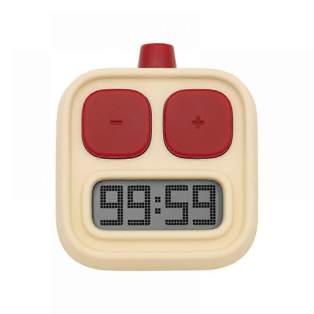 Cream Yellow Kitchen Timer, Timer, Countdown With Multi-function, Magnetic Suction Long Life Kitchen Timer.