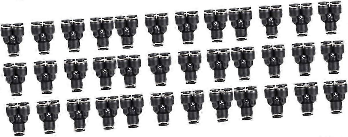 36 Pcs Tracheal Connector Three-way Tube Fittings Quick Connector Hose Bib Splitter Y Connector Splitter Hoses Water Line Splitter Quick