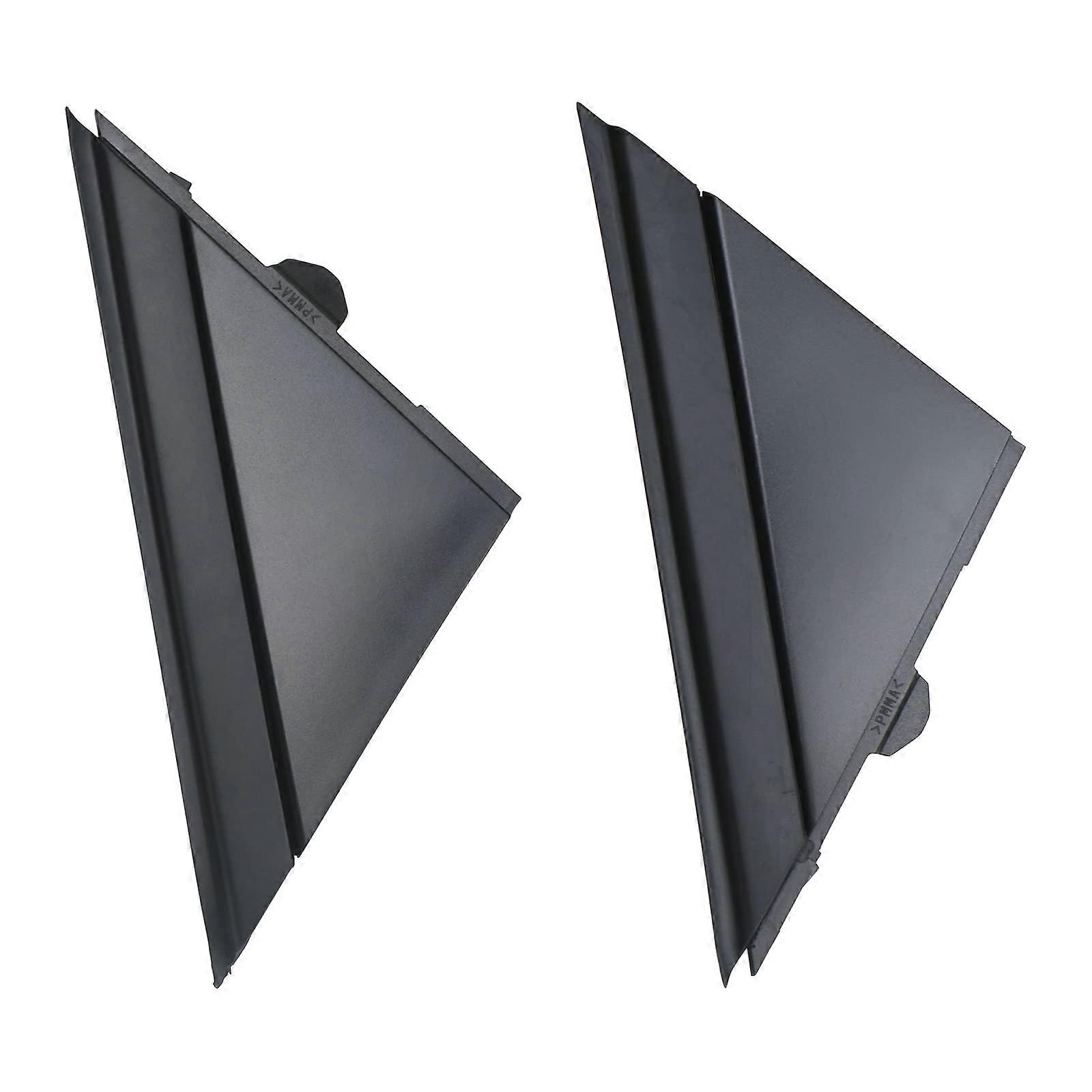 Door Mirror Flag Cover Molding Matte Black Left Driver Right Side Compatible with Fiat 500 2012-2019 Replaces 1SJ85KX7AA 1SD00KX7AA