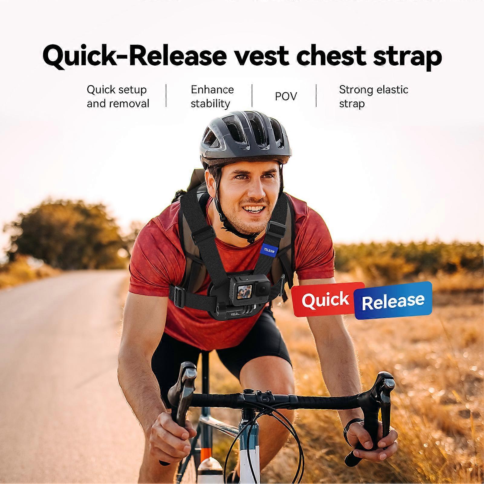 GoPro Chest Mount Harness - Quick Release, Comfortable Fit, Stable POV Shots