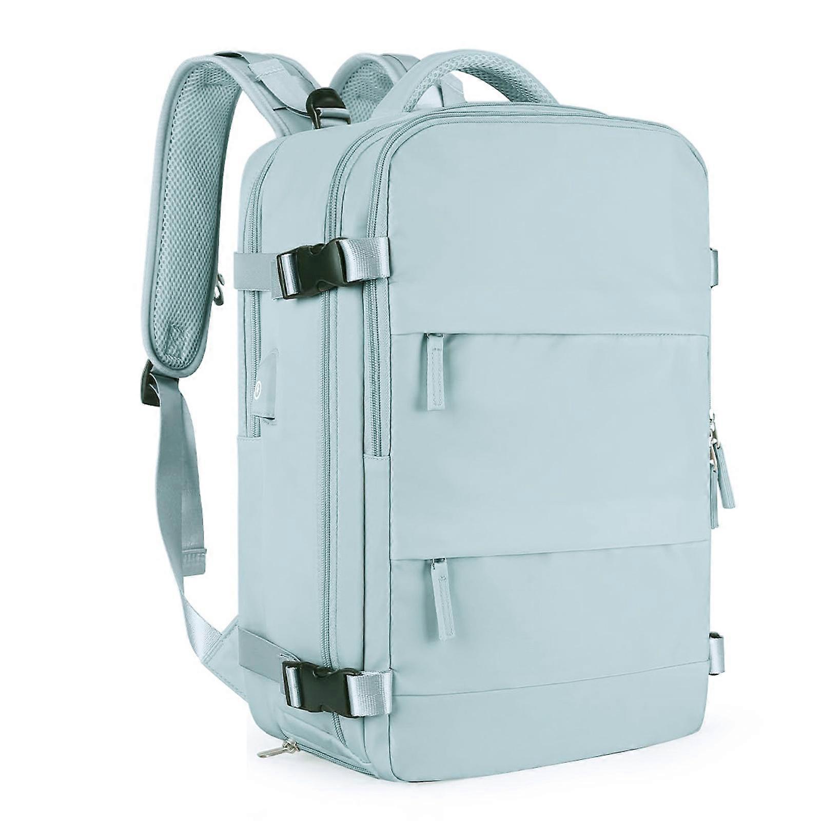 Lightweight and Durable Backpack with USB Charging Port Daypack for Travel and Everyday Carry  Sky Blue
