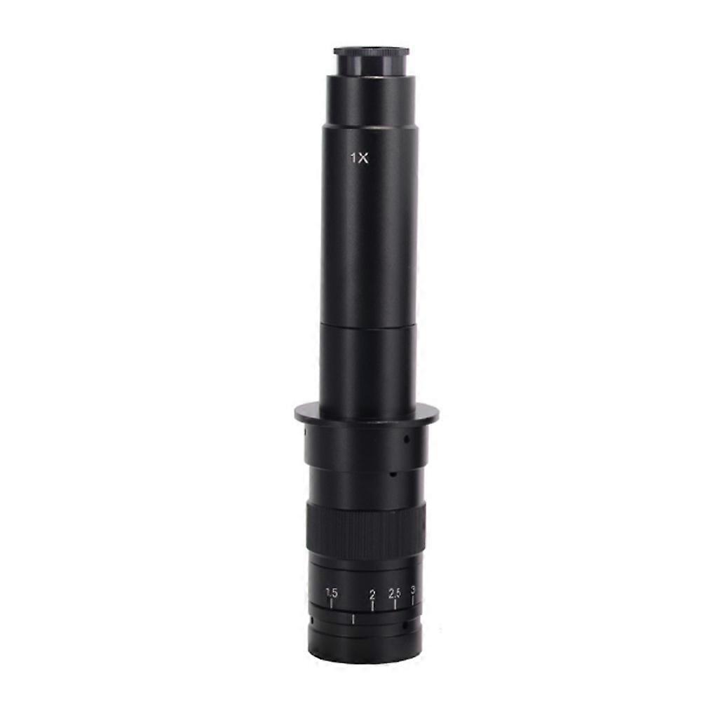 Adjustable Magnification 100X 180X 300X Zoom C Mount Lens For USB Industry Video Microscope Camera Replacement Part Silver