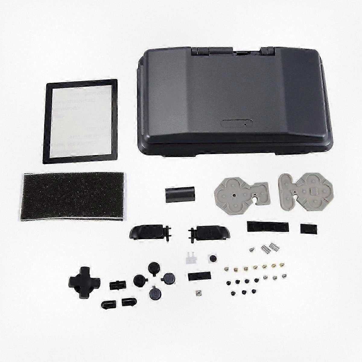 Complete Set of Replacement Housing Shell for Game Console, Anti-Fall Case in Black, Compatible with Certain Gaming Systems