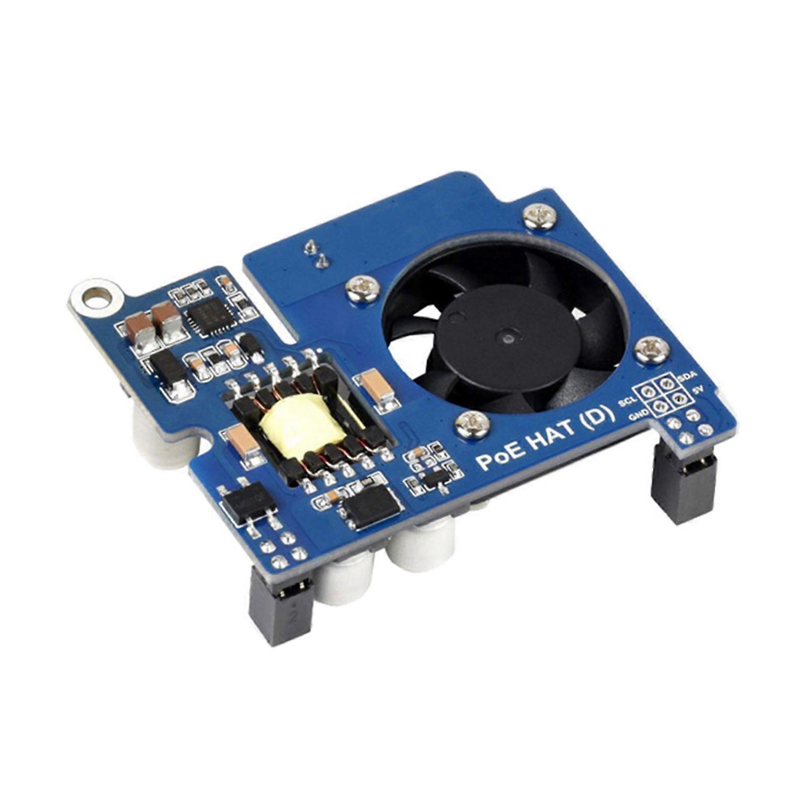 RaspberryPi PoE HAT 802.3af Power over Ethernet拡張ボード(冷却ファン付き) RaspberryPi 3B+ 4Bの交換
