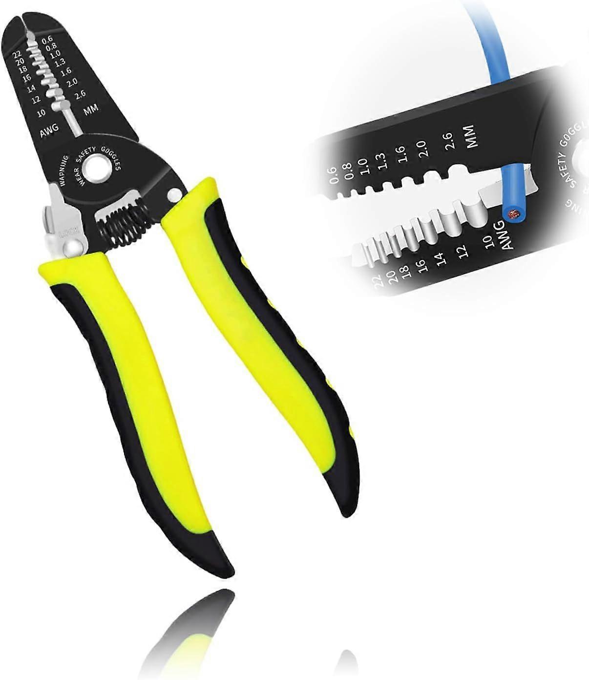 10-22 AWG Wire Stripper Cutter Wire Stripping Tool and Multi-Function , Multifunctional Electrical Pliers for Cable Stripper