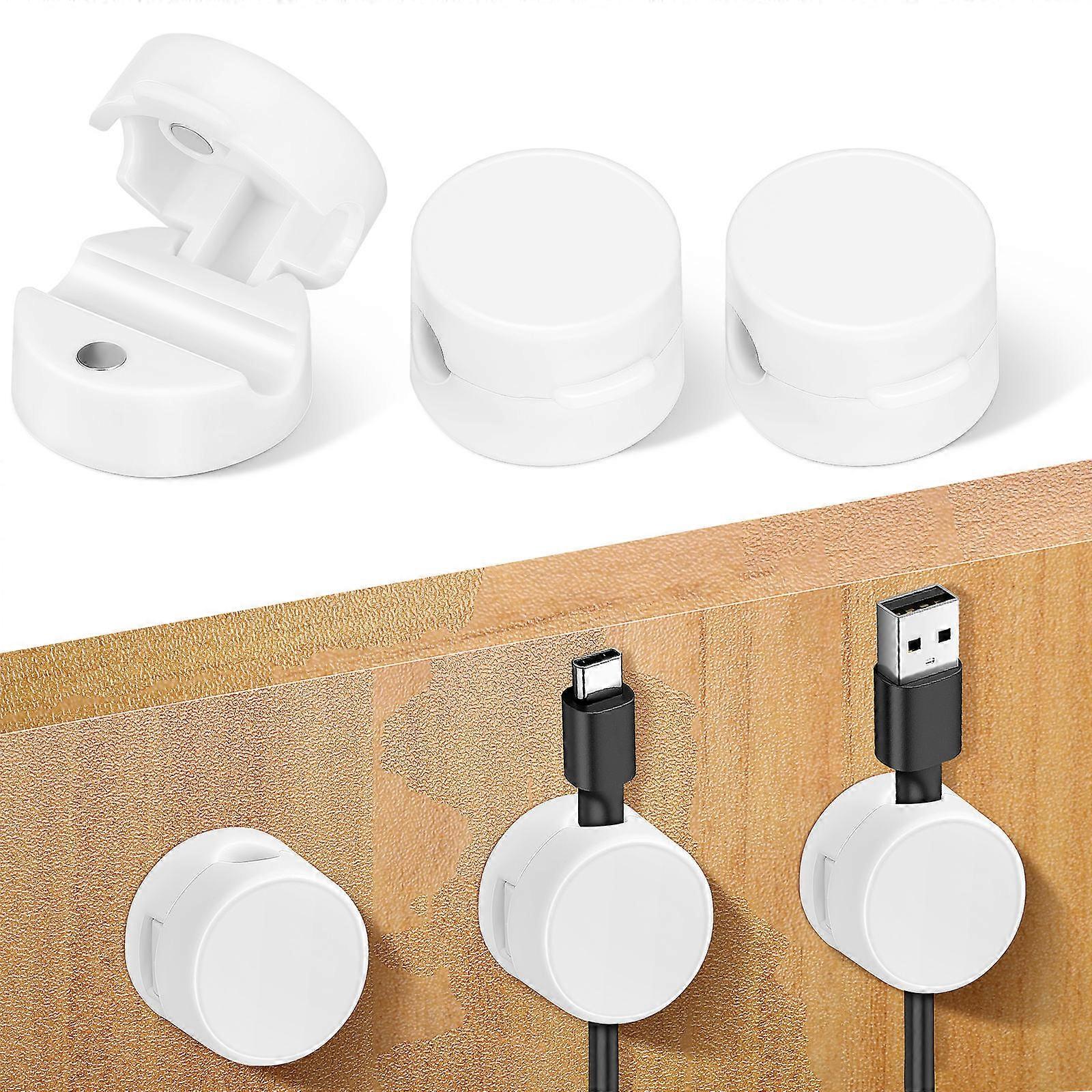 Adhesive Wire Organizer Clips with Magnetic Hold for Effective Cable
