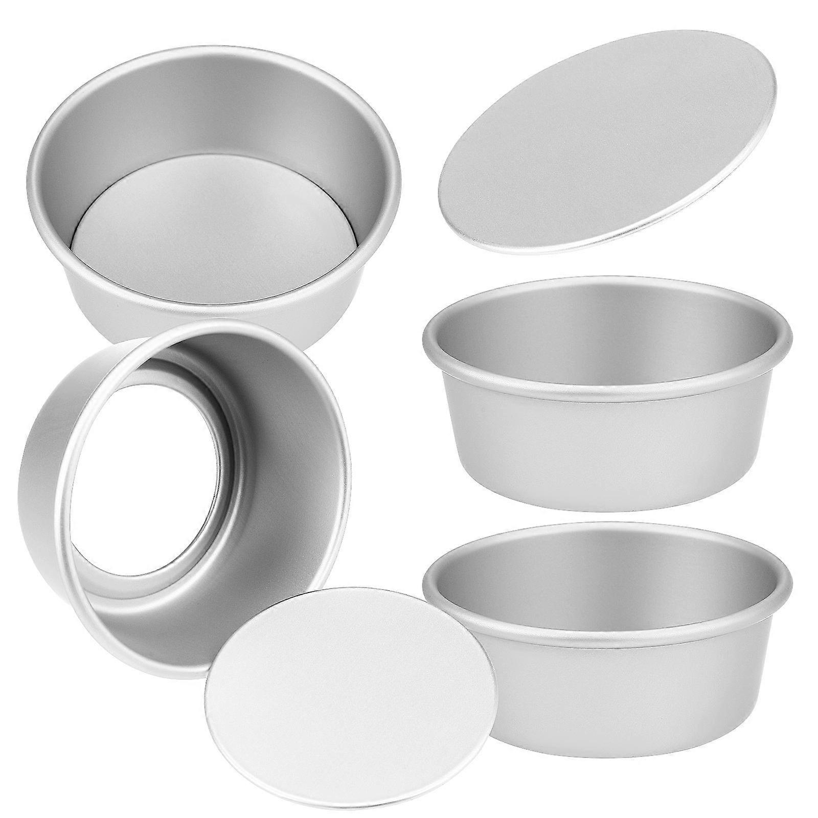 Here's a polished product description for your **4pcs 4 inch Round Cake Molds with Removable Bottom**:

 

### 🎂 4pcs 4 Inch Round Cake Molds with