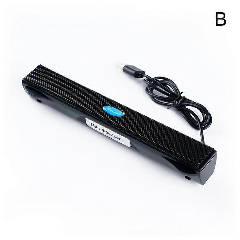 Black (B)$USB computer small speaker plug and play notebook desktop desktop long speaker mini speaker