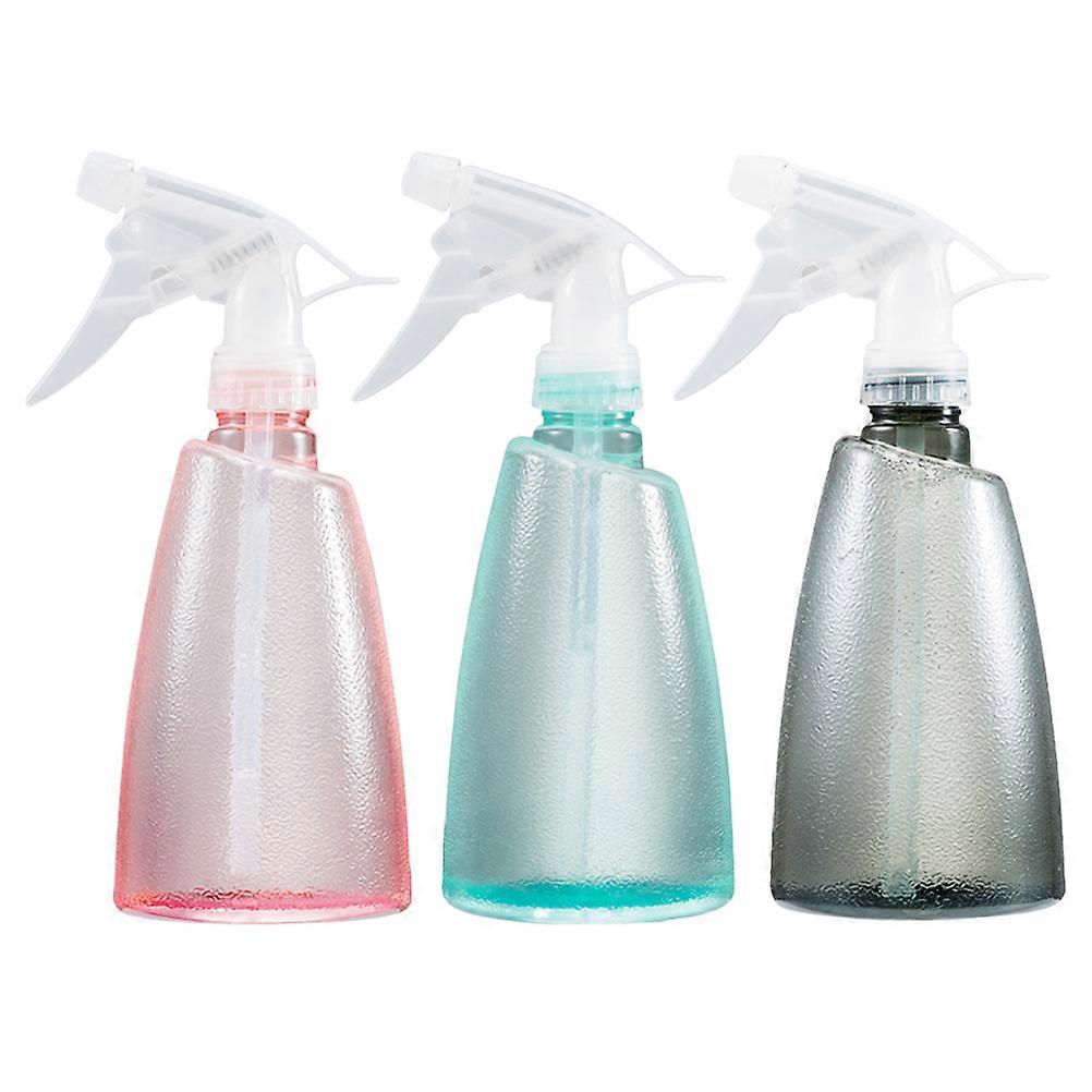 3pcs Refillable Plastic Spray Bottles for Plants, Hairdressing, and General Use – Lightweight, Leakproof, Cherry Blossom & Deep Design