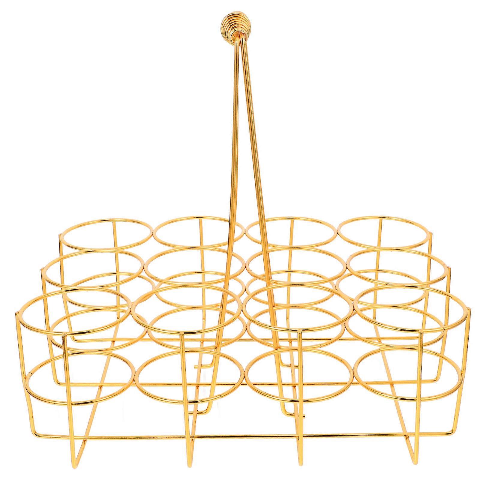 1Pc KTV Bar Beer Bottle Storage Rack Simple Basket for 12 Bottles