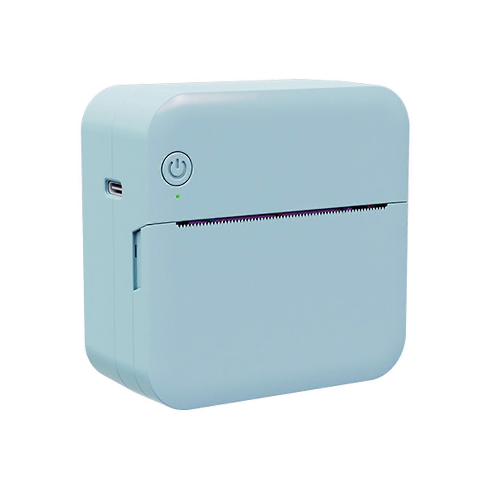 מיני כיס תרמי מדפסת רב תכליתית יצרנית מדבקות ניידות 203DPI הדפסת תמונות מיידית תמיכה בחיבור BT לסמארטפון עם 1 גליל נייר