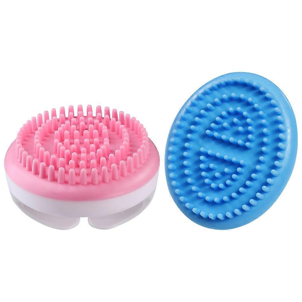 Handheld Shampoo Brush Plastic Multi Functional Massage Comb Relieve Fatigue Personal Care 2Pcs