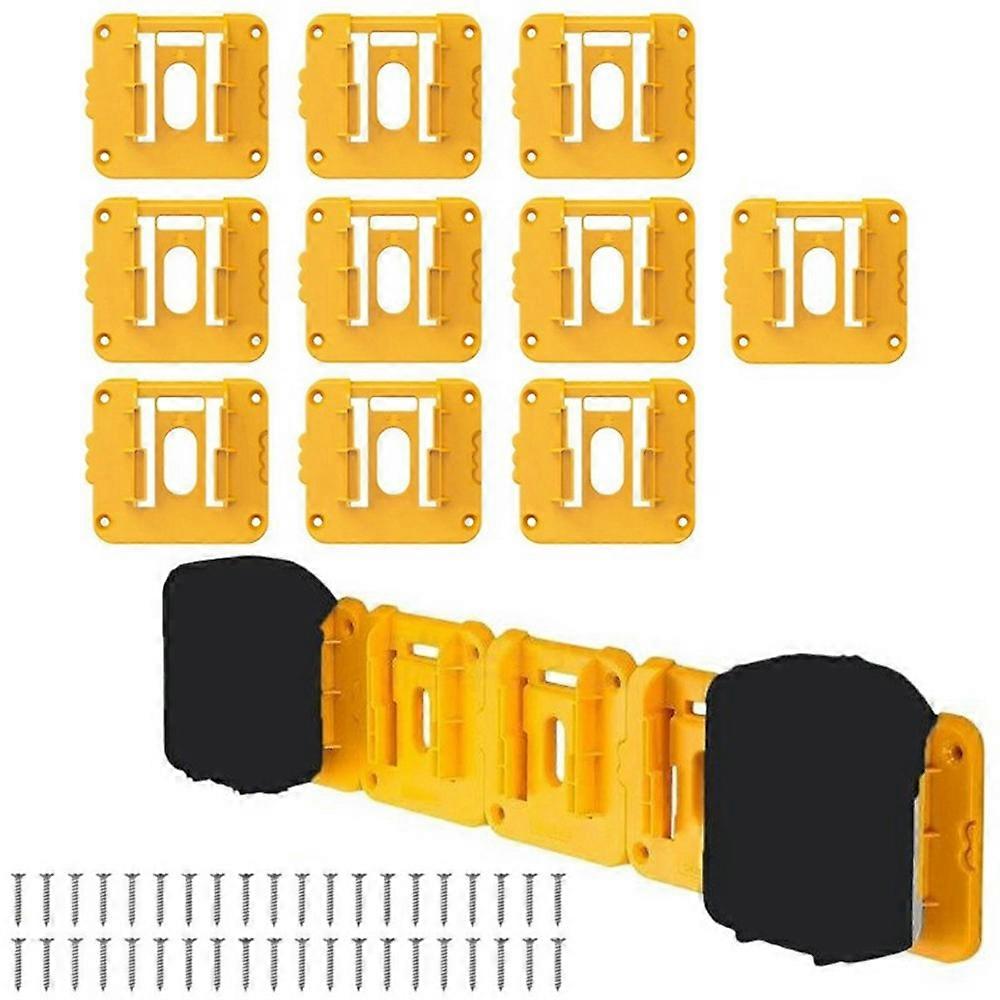 RIS-D-1 10 قطع ل Dewalt 20V / 60V DCB200 حامل البطارية حائط تخزين يتصاعد رف البطارية