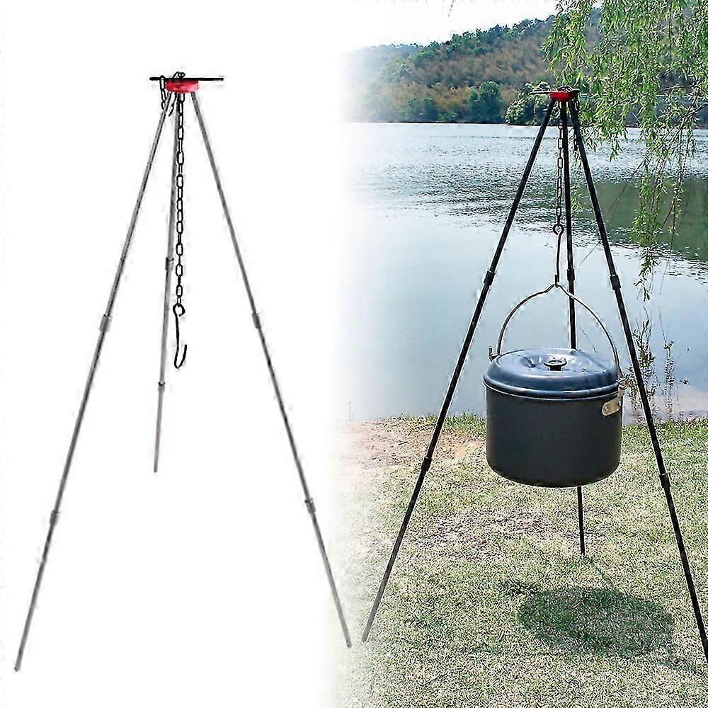 Camping Bonfire Tripod Portable Triangle Support Camping Bonfire Frame