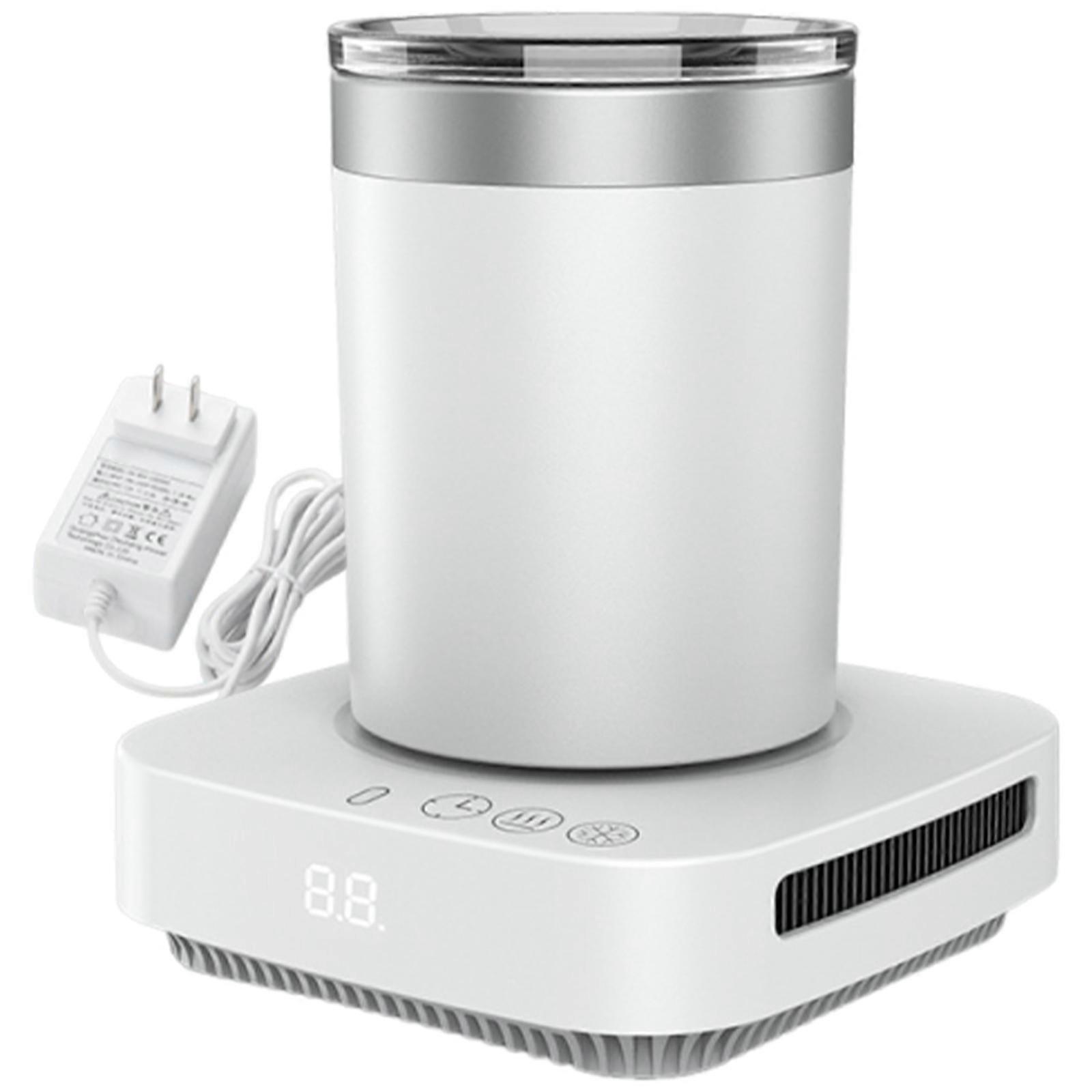 Portable Desktop Heating and Cooling Beverage Plate Intelligent Coffee Warmer with Duals Temperature Drinking Cup Multicolor