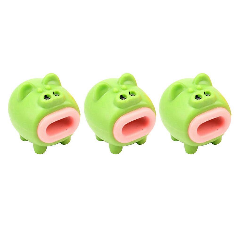 Farm Animal Toys Funny Pig Sticking Out For Colleagues Party 3Pcs